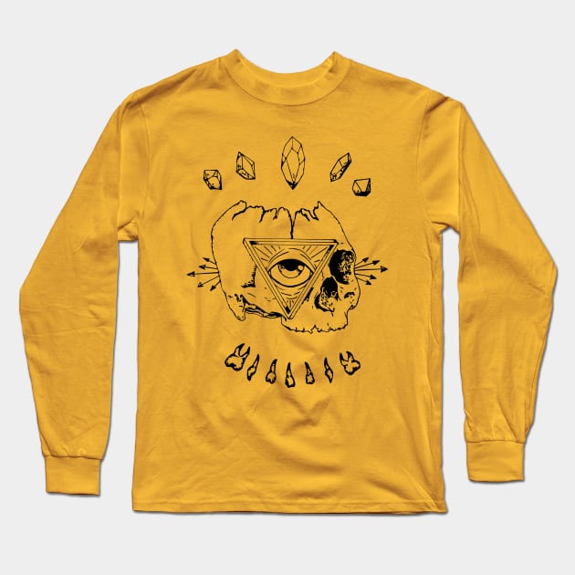 Illuminati indie skull Long Sleeve T-Shirt by gevorgK